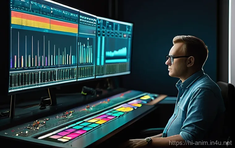 애니메이션 기획과 제작 스케줄 관리법 - **Prompt 2: Digital Craftsmanship - Animation Production in Progress**
    "An advanced animation pr...