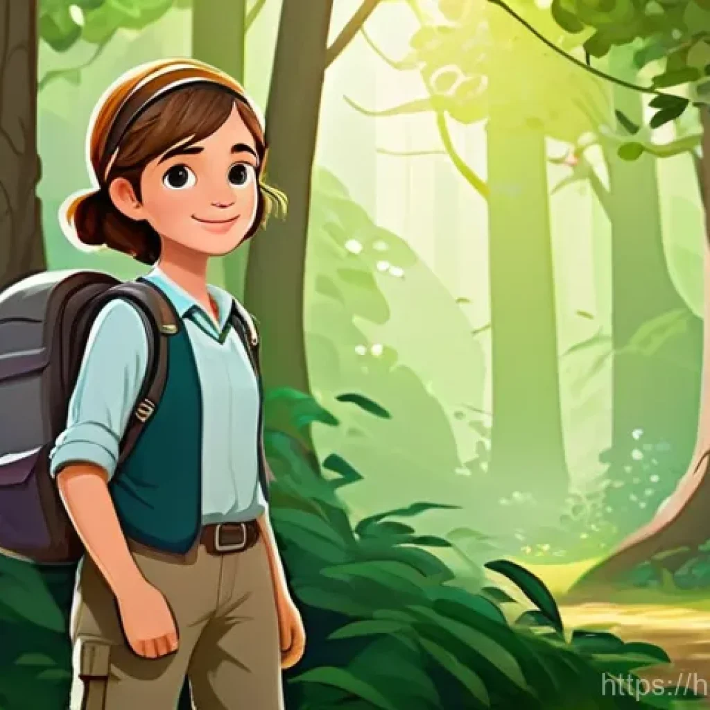 애니메이션 기획에서의 프리 프로덕션 과정 - A Young Adventurer in a Magical Forest Clearing**
Create an animated illustration featuring a deter...