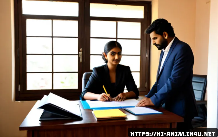 애니메이션 기획사와 관련된 법률 지원 사례 - Photorealistic Indian legal consultation for an animation production company, Hindi-speaking female ...